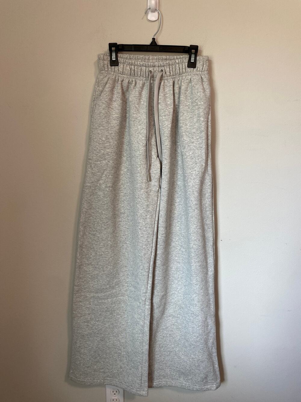 Alphalete Staple Pant Long Heather Grey Wide Leg Sweatpants XS